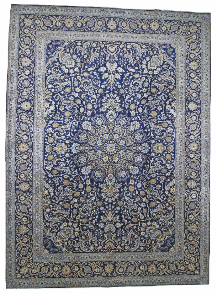 Keshan Orientteppich 402 x 296 cm, 150.000-300000 Knoten, handgeknüpft