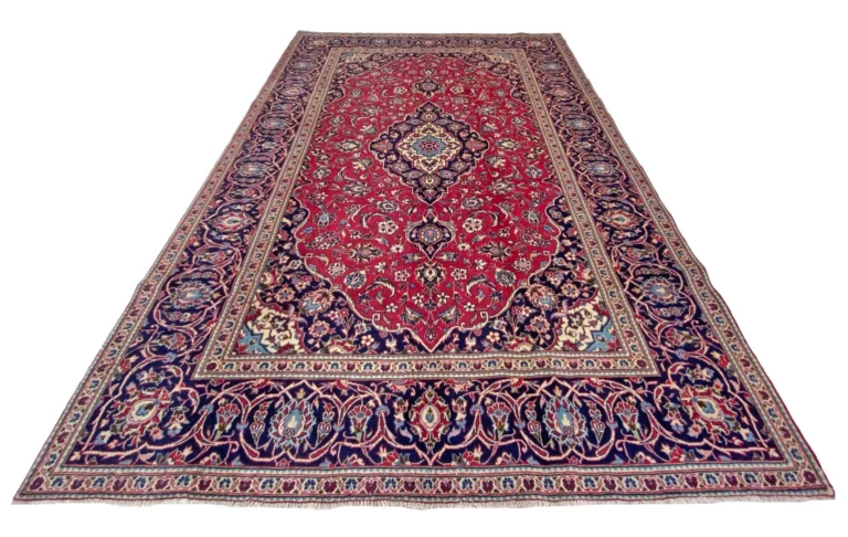 Keshan Orientteppich 364 x 235 cm, 300000 Knoten, handgeknüpft