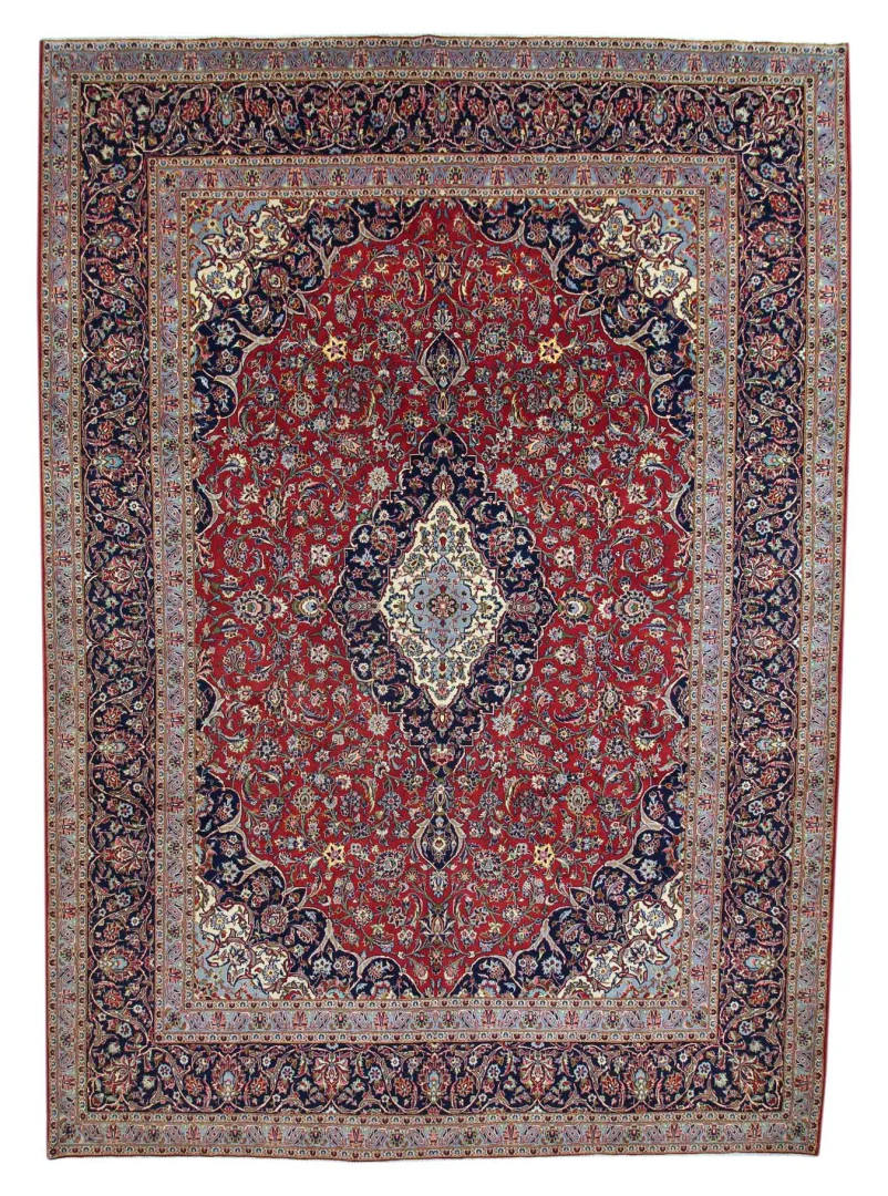 Keshan Orientteppich 425 x 305 cm, 150.000-300.000 Knoten, handgeknüpft