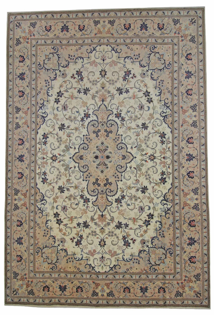 Mahal Orientteppich 357 x 243 cm, rot, handgeknüpft, 100.000 Knoten/m²
