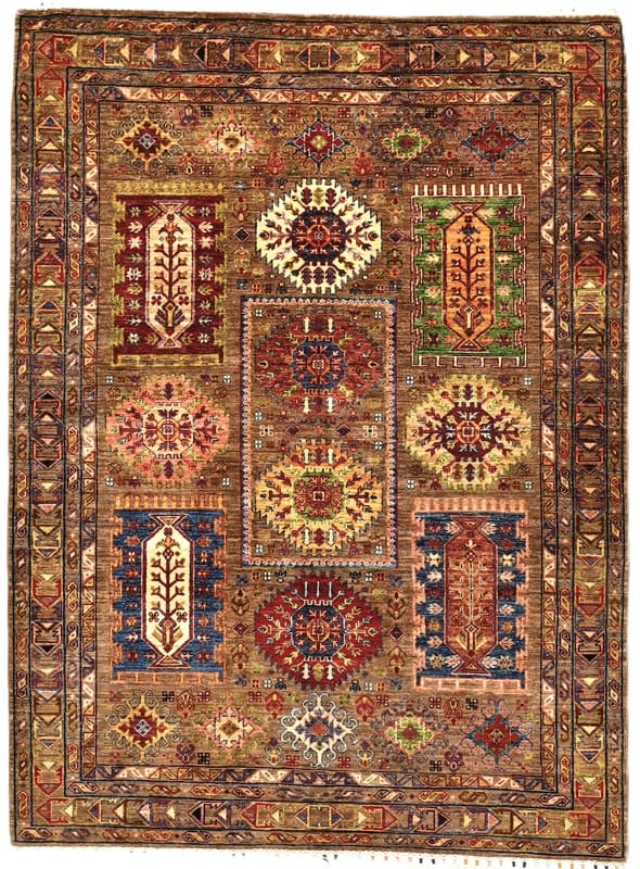 Waziri Orientteppich 210x155 cm – Handgeknüpft, Wolle, traditionell