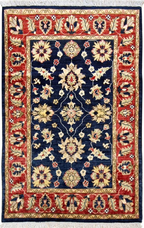 Mamluk Teppich 149x101 cm - Antiklook, handgeknüpft, Orientteppich