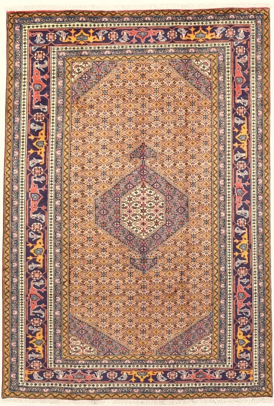 Ardebil Teppich 288x196 cm, Kaukasus-Muster, handgeknüpft