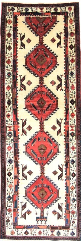 Orientteppich Meshkin 302x103 cm - Kaukasus-Muster, handgeknüpft