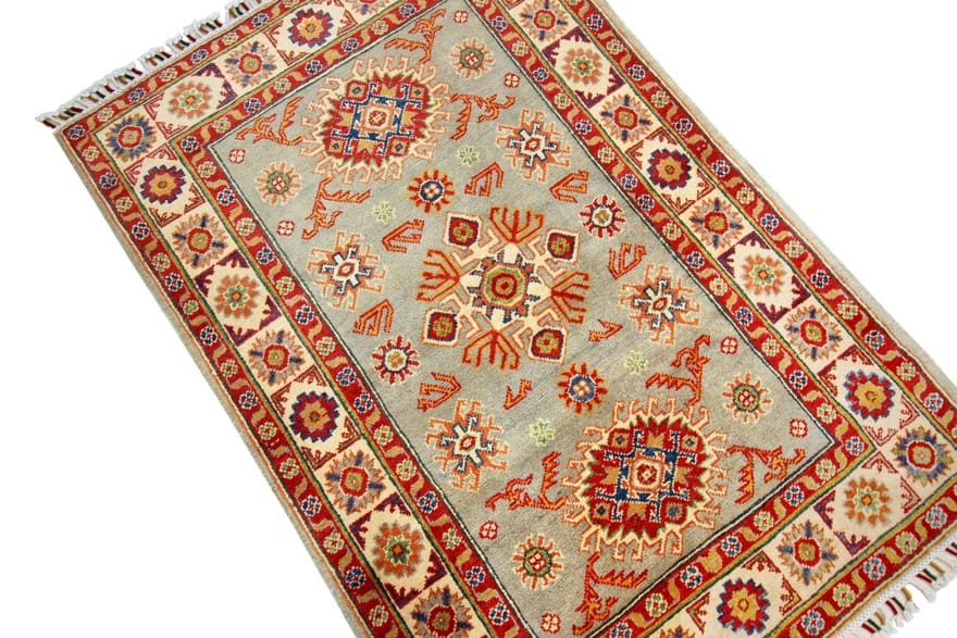 Ziegler Orientteppich 144x98 cm, antik-look, handgeknüpft