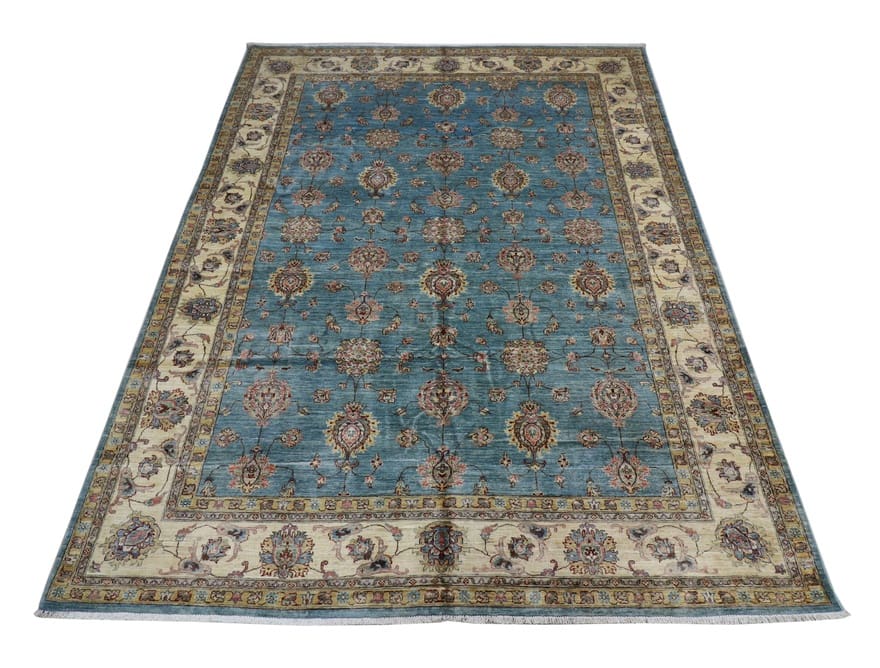 Ziegler Orientteppich 345x256 cm – Antiklook, handgeknüpft