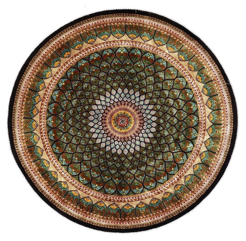 Orientteppich QomDesign 152x151 – Traditionell & modern handgeknüpft