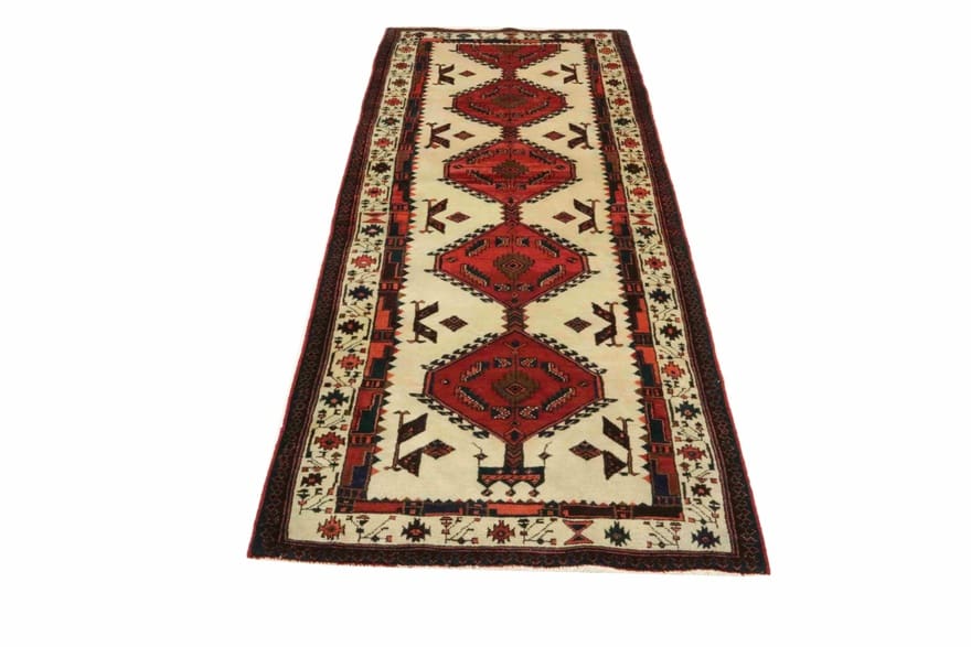 Orientteppich Meshkin 302x103 cm - Kaukasus-Muster, handgeknüpft