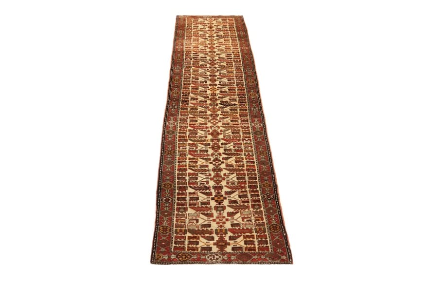 Ardebil Teppich 329x72 cm – feine Knüpfung, Orientteppich handgeknüpft