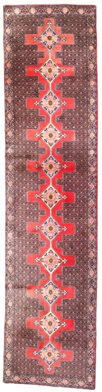 Senneh Teppich 374x91 cm – Handgeknüpft aus Kurdistan, Perserteppich