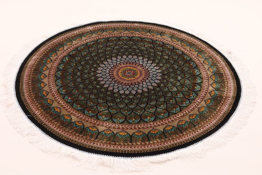 Orientteppich QomDesign 152x151 – Traditionell & modern handgeknüpft