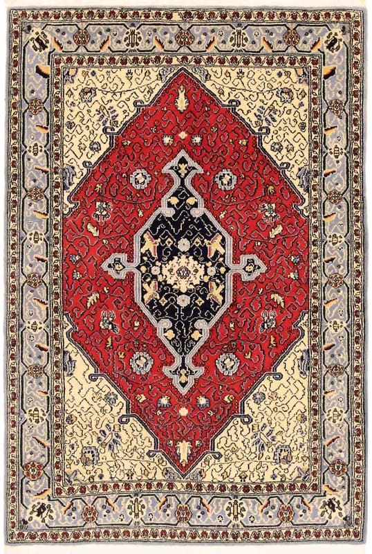 Ghom Teppich 153x106 cm aus Seide – handgeknüpft, luxuriös