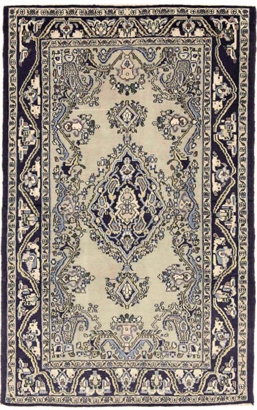 Ghom Teppich 172x108 cm – luxuriöser Seidenteppich, handgeknüpft