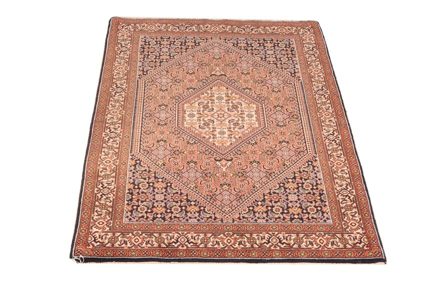 Bidjar Teppich 144x91 cm – Geometrisches Medaillon in Terrakotta, handgeknüpft