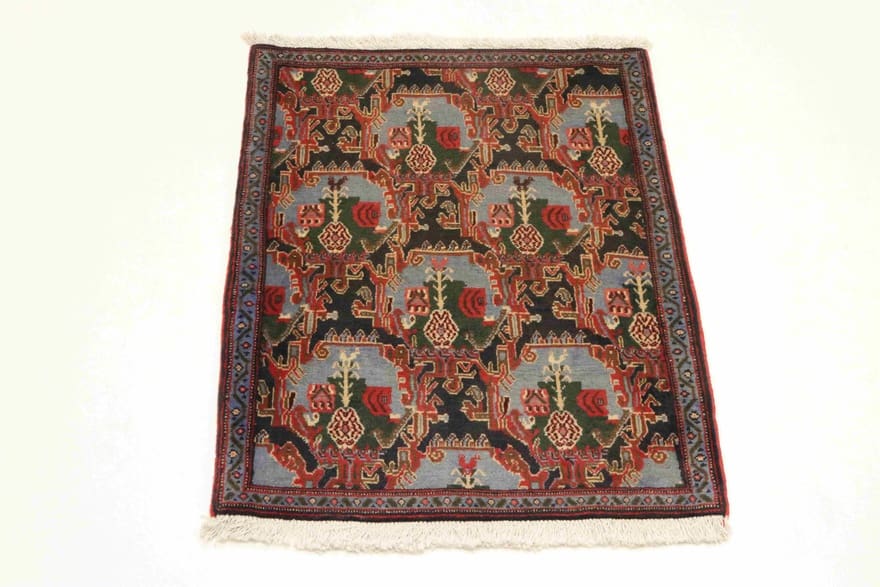 Orientteppich Senneh 103x78 cm – Handgeknüpft aus Kurdistan