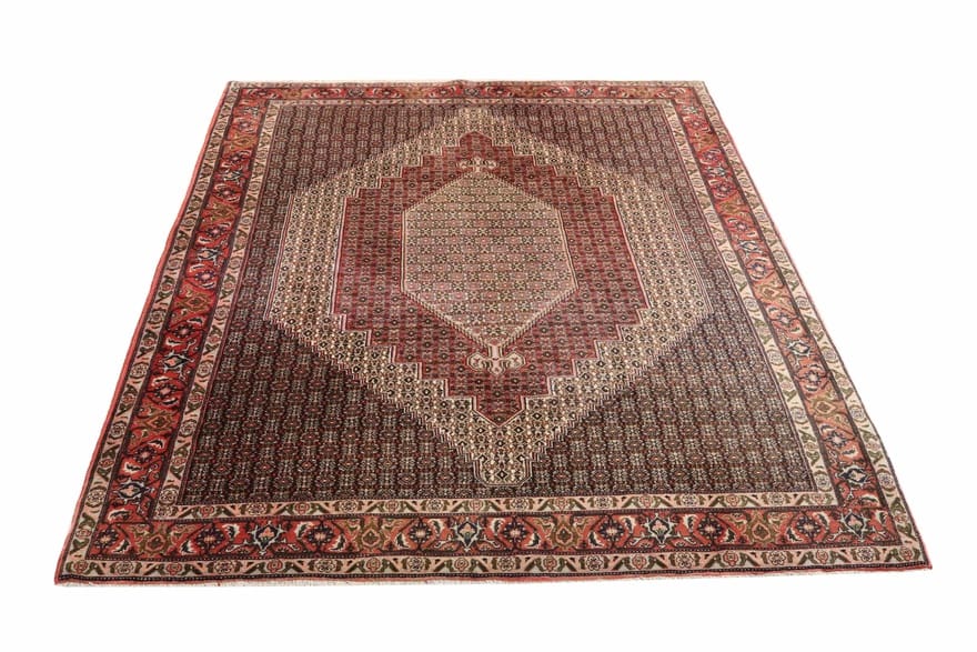 Senneh Teppich 292x206 cm – handgeknüpft, robust, Naturwolle, Perserteppich