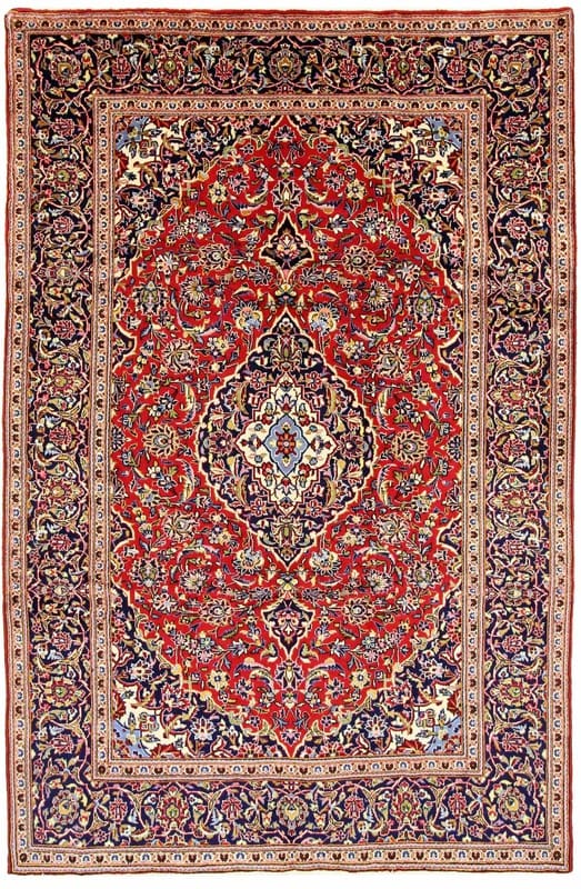 KESHAN Teppich 307x201 cm – Traditioneller Perserteppich, handgeknüpft