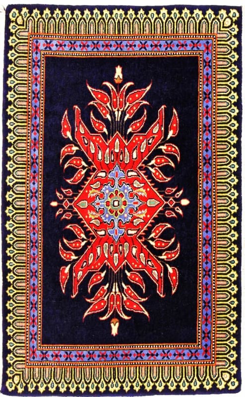 Keshan Teppich 102x61 cm - Traditionell, handgeknüpft, Perserteppich