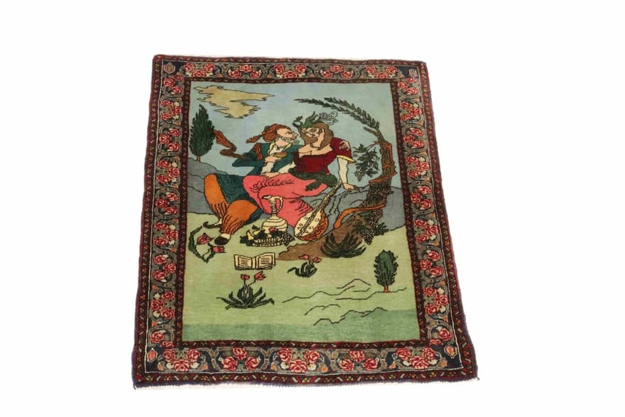 Bidjar Teppich 89x56 cm - Robuster Perserteppich handgeknüpft