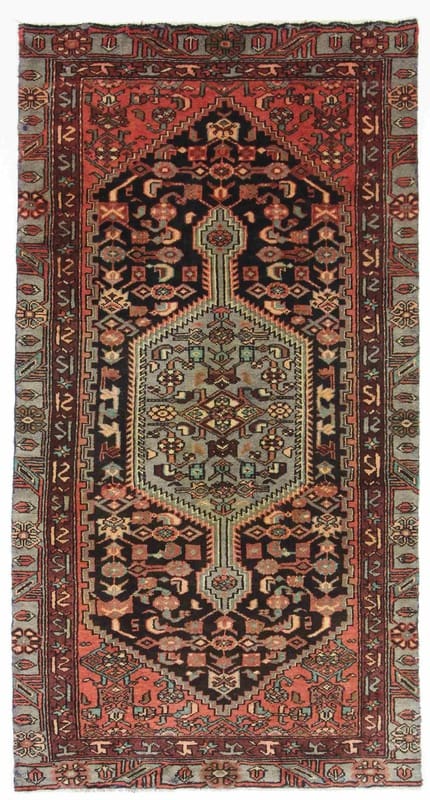 Orientteppich Zanjan 216x113 cm – handgeknüpft, traditionell, bunt