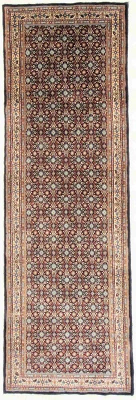 Orientteppich MOUD 249x80, handgeknüpft, buntes Muster, elegant