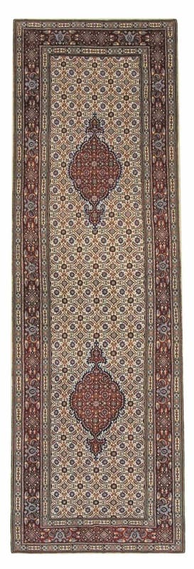 Orientteppich MOUD 245x79 cm, handgeknüpft, stilvolles Muster