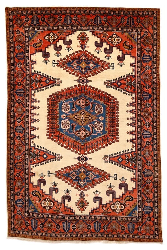 Sarough Teppich 320x211 cm | Handgeknüpft | Geometrische Muster