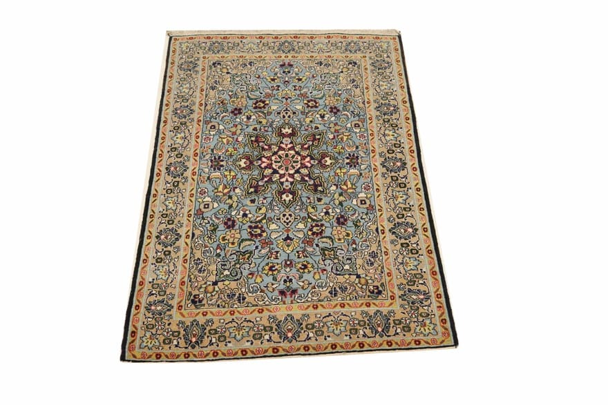TeppichBazar Ghom Teppich 164x103 cm – Eleganter Orientteppich handgeknüpft