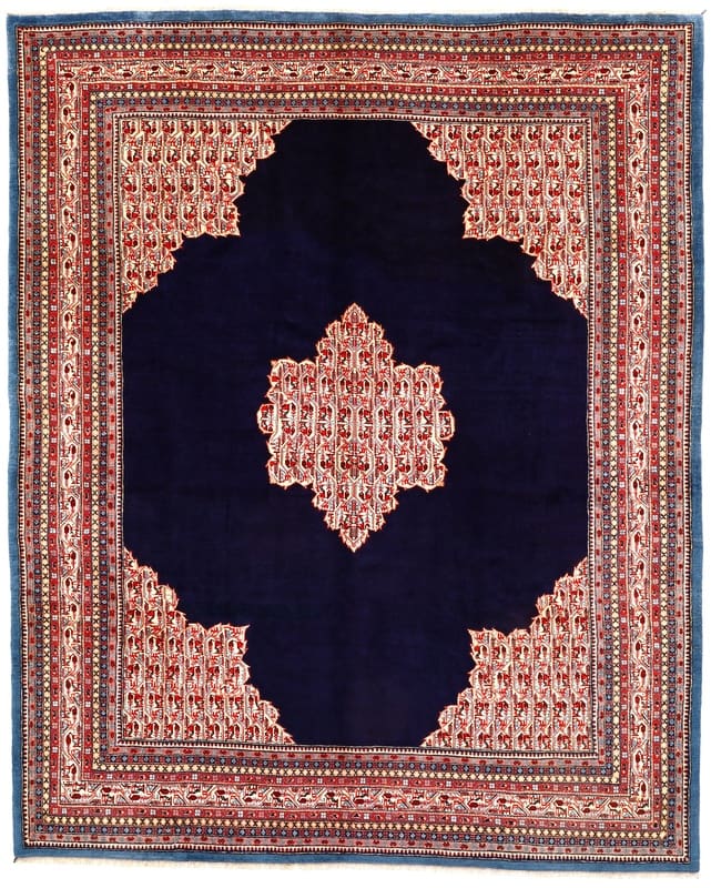 Sarugh Teppich 314x258 cm, antikes Design, handgeknüpft H1