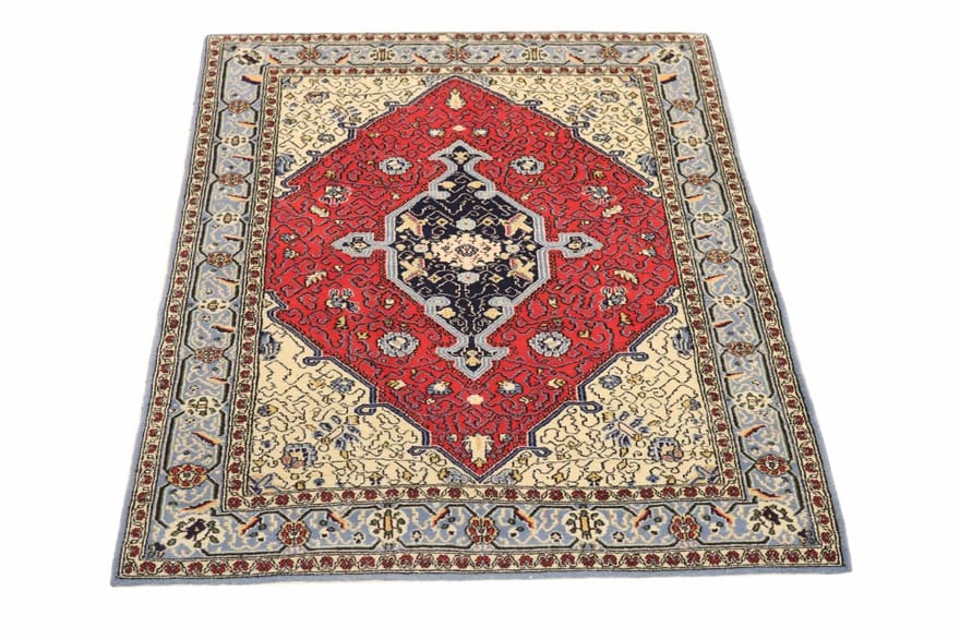 Ghom Teppich 153x106 cm aus Seide – handgeknüpft, luxuriös