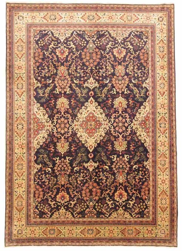 Antiker Sarough Mir Teppich 370x272 cm - Handgeknüpft Orientteppich H1