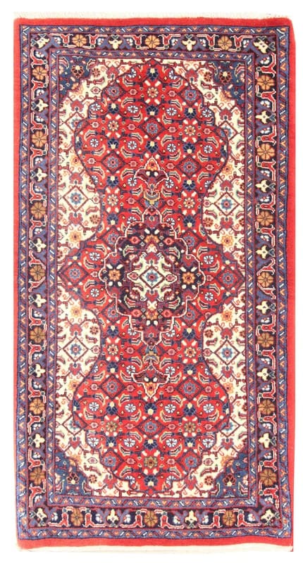 Sarough Teppich 129x71 cm, antik, amerikanisches Design, handgeknüpft