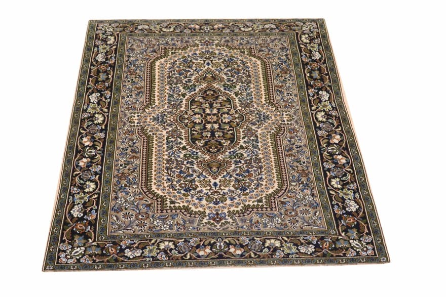 Orientteppich Ghom 165x103 cm, handgeknüpft, elegantes Muster