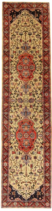 Orientteppich Sarough 292x71 cm - handgeknüpft, prachtvolles Muster