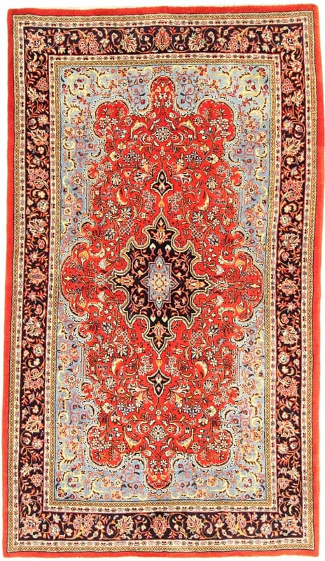 Sarough Orientteppich 235x139 cm, handgeknüpft, traditionell