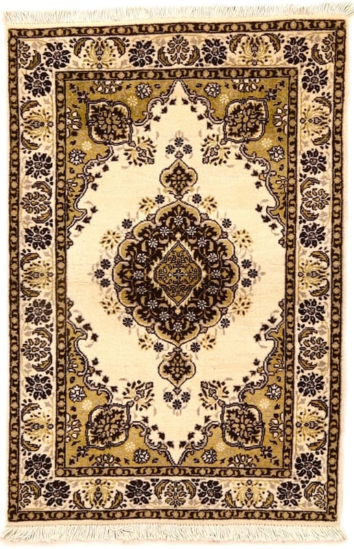 Antiker Tabriz-Teppich 145x97 cm, florales Muster, handgeknüpft