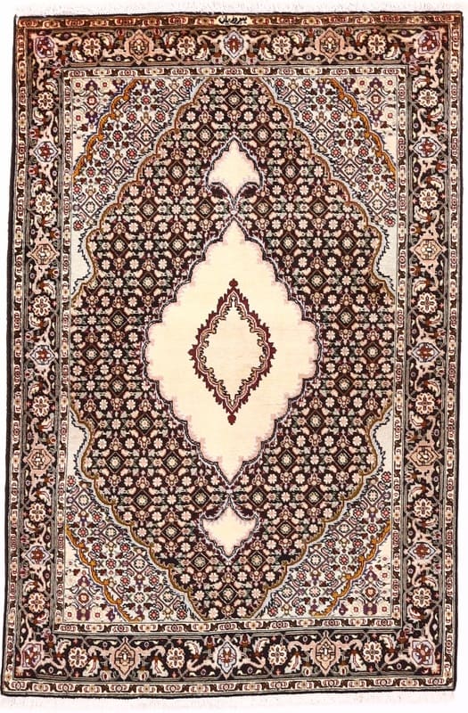 Tabriz Teppich 155x101 cm, handgeknüpft, Perserteppich