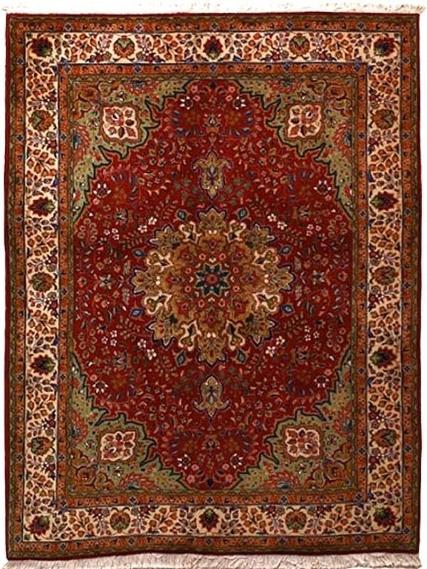 Tabriz Teppich 197x148 cm, handgeknüpft, Perserteppich