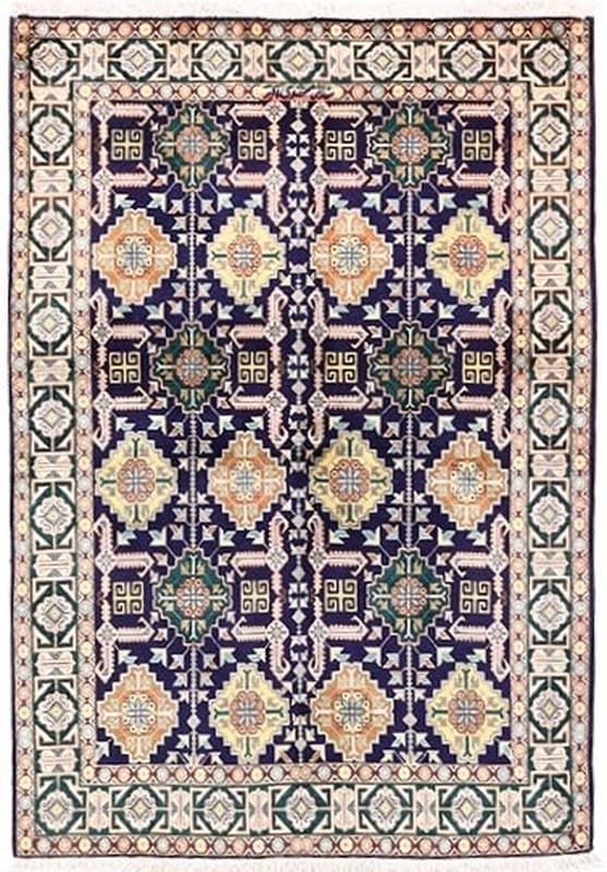 Tabriz Teppich 153x101 cm, 50 Raj, handgeknüpft, Perserteppich
