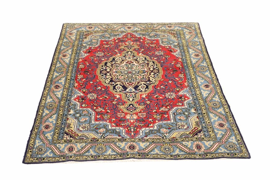 Ghom Orientteppich 200x150 cm aus Seide, luxuriös handgeknüpft