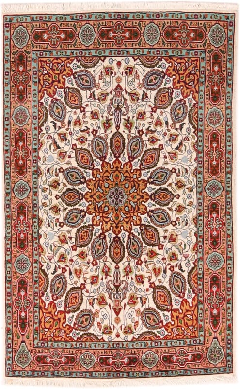 Tabriz Teppich 159x98 cm, handgeknüpft, Perserteppich