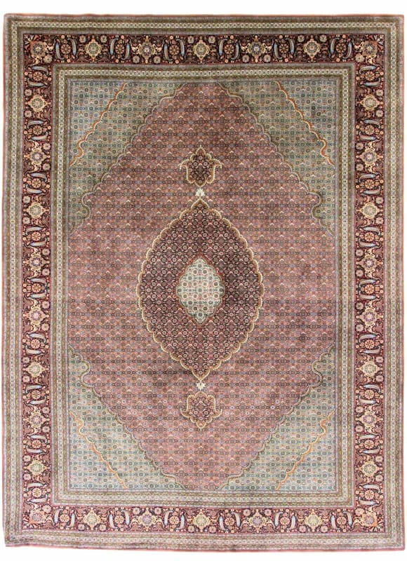 Tabriz 50 Raj Teppich 360x252 cm, handgeknüpft, Perserteppich