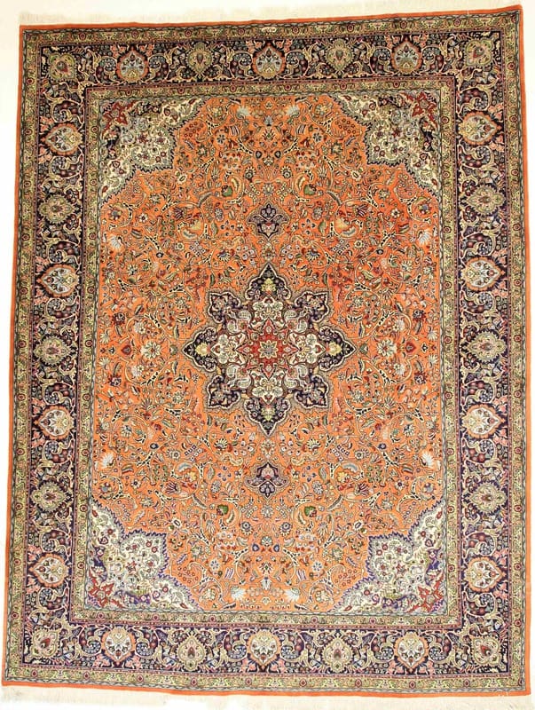 Tabriz 40 Raj Teppich 399x306 cm – handgeknüpft, Perserteppich