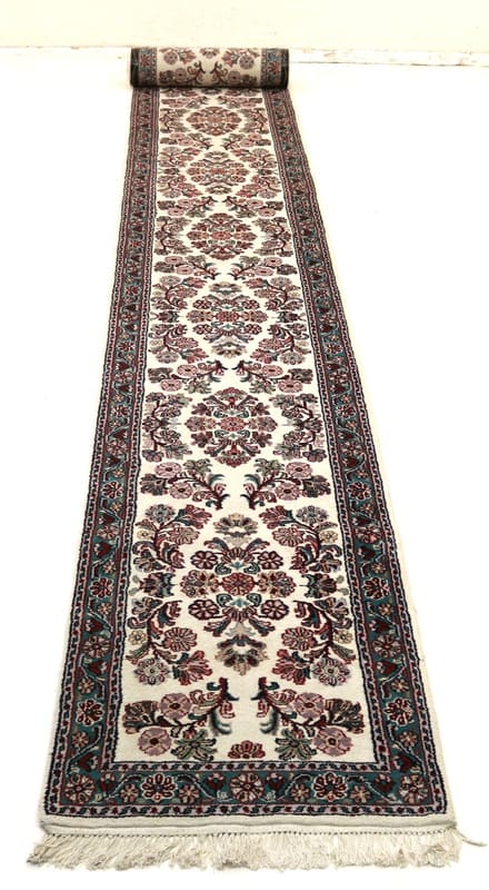 Sarough Teppich 658x77 cm, antik, einzigartiges Design, handgeknüpft