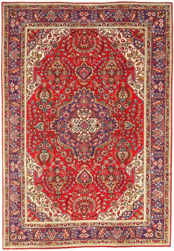 Tabriz Teppich 292x201 cm, handgeknüpft, Perserteppich