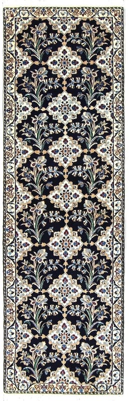 Exklusiver Nain 9La Teppich 194x62 cm – Handgeknüpft, Perserteppich