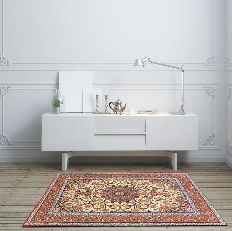Isfahan Teppich 172x110 cm, 650.000 Knoten, handgeknüpft, Perserteppich