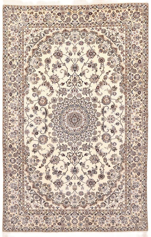 TeppichBazar Nain 9 La Orientteppich 328x211 cm, creme-braun, handgeknüpft