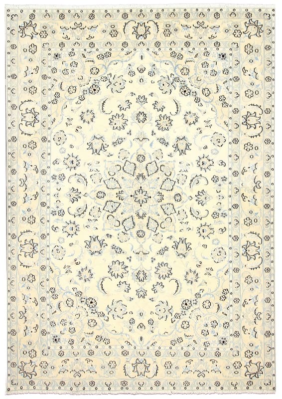 Kashmar Nain-Teppich 288x203 cm, 160.000 Knoten, handgeknüpft