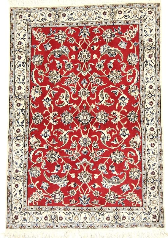 NAIN Teppich 162x111 cm, 200.000 Knoten, handgeknüpft, Orientteppich